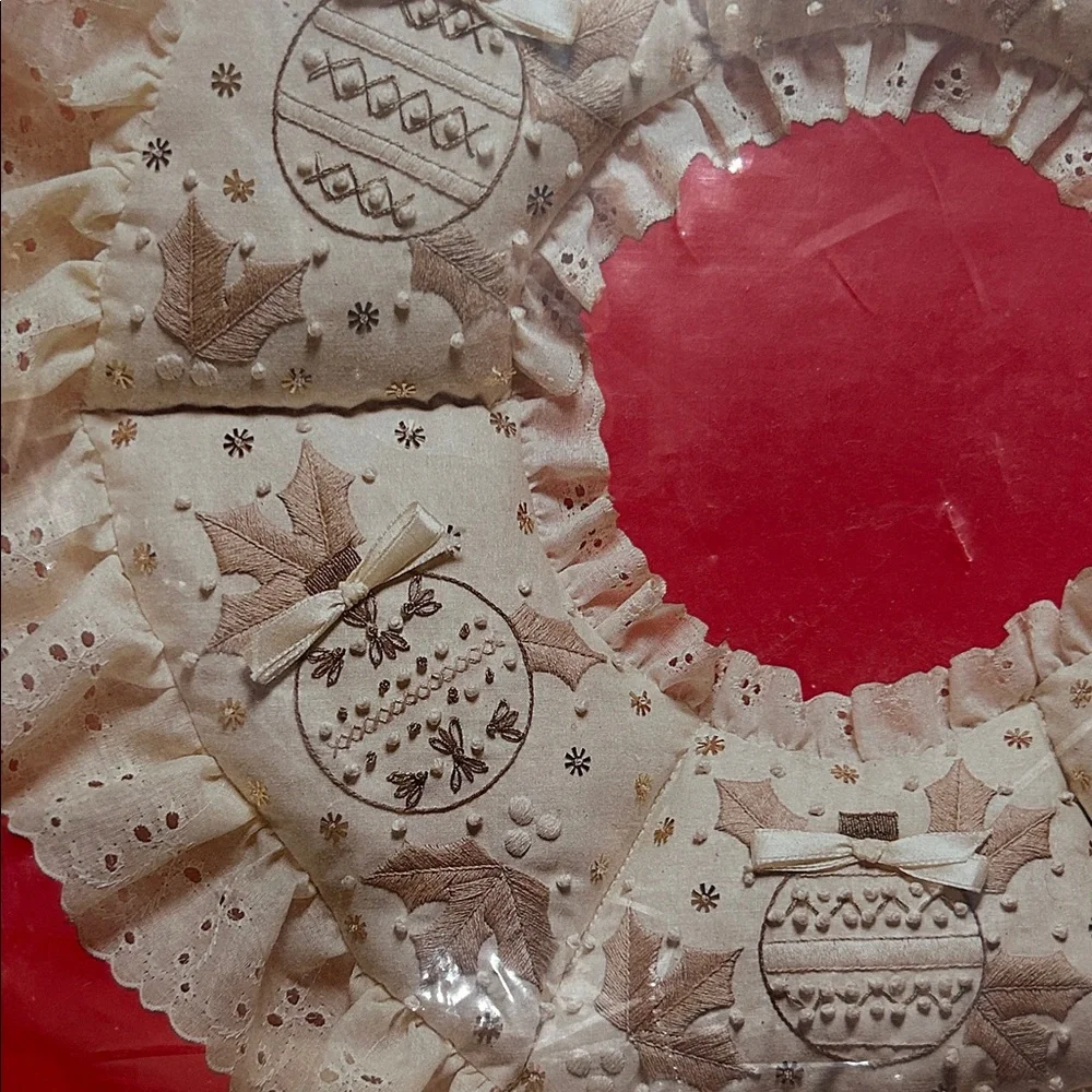 PARAGON -Vintage Candlewick Plus Wreath Kit - Cream